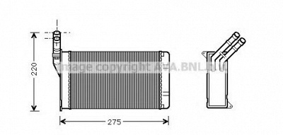 AVA QUALITY COOLING cn6082 -  Теплообменник, отопление салона